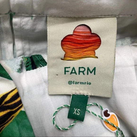 ANTHROPOLOGIE Farm Rio Palm Halter Jumpsuit XS - Picture 7 of 8